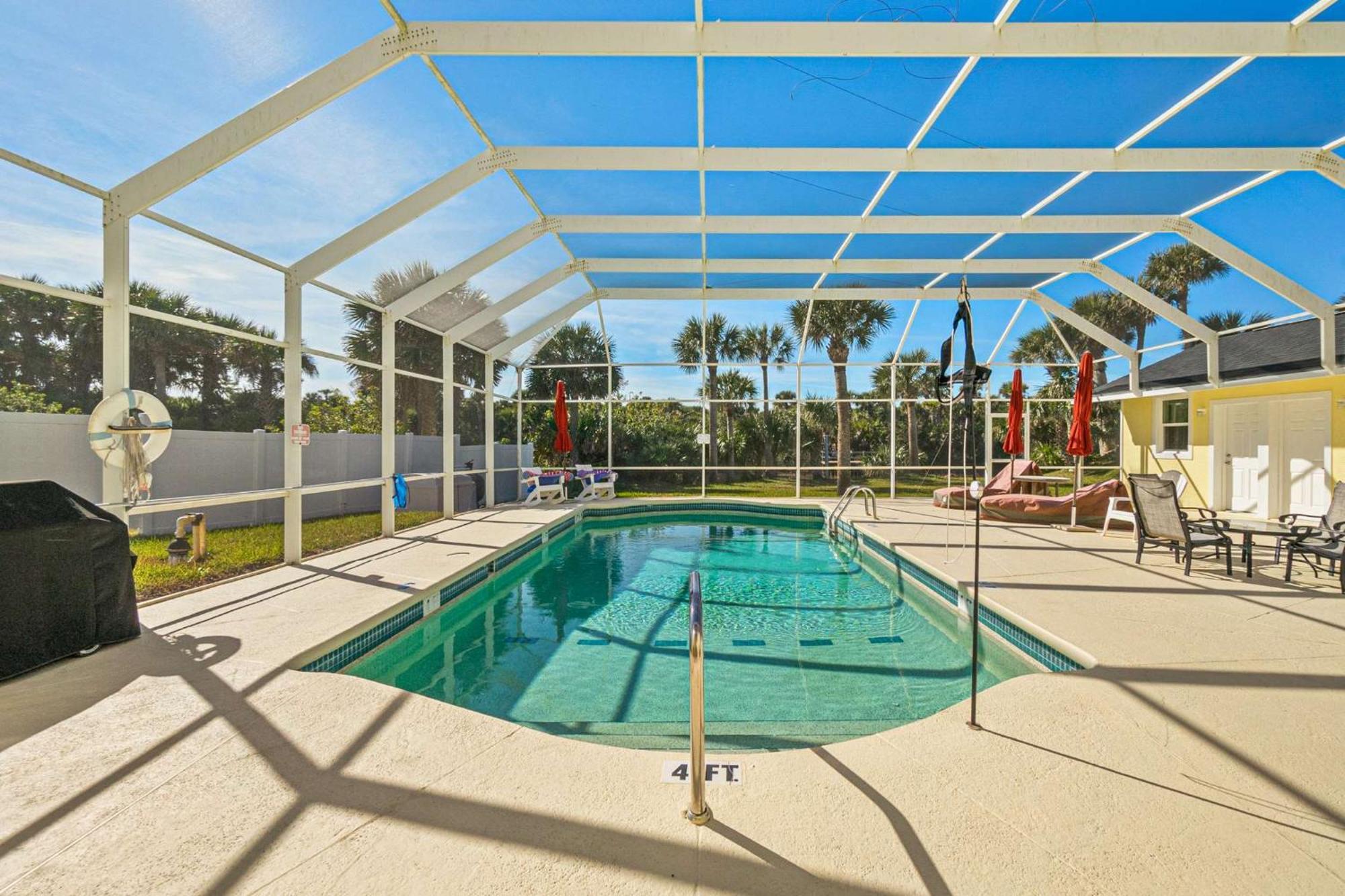 Flagler Beach Bed And Breakfast Pool Jaccuzzi Suite Bagian luar foto