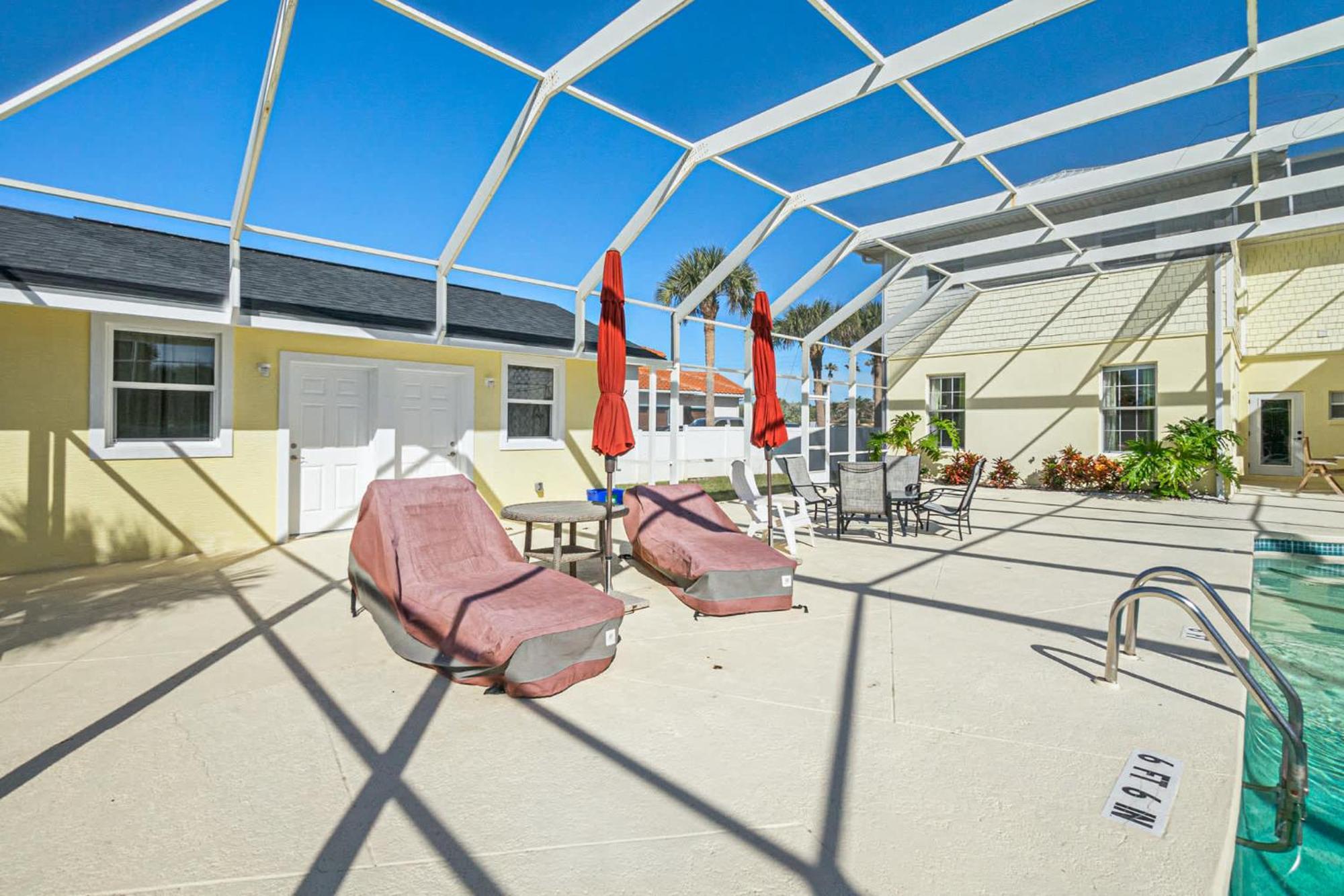 Flagler Beach Bed And Breakfast Pool Jaccuzzi Suite Bagian luar foto